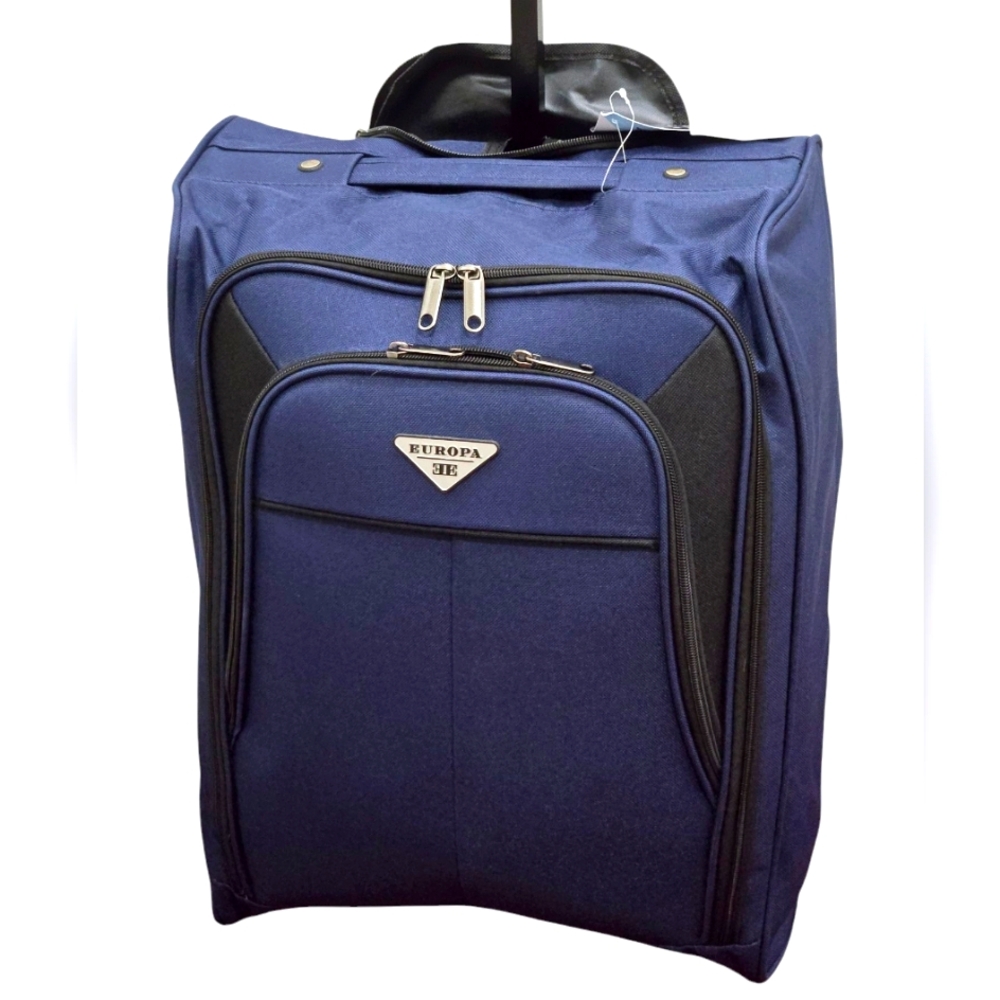 261H787 NWT Europa 21" Blue Upright Roller Luggage